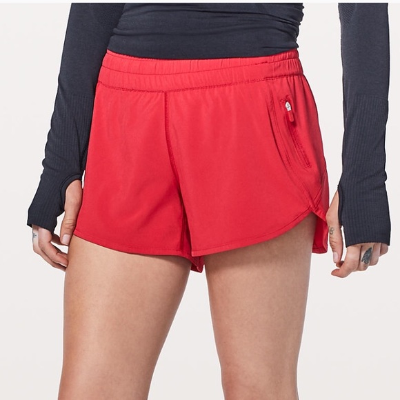lululemon athletica Pants - LULULEMON ATHLETICA Tracker Short- Red